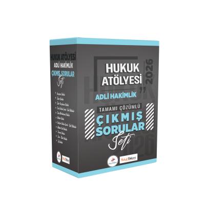 Dizgi Kitap 2026 Hukuk Atölyesi Adli Hakimlik Tamamı Çözümlü Orijinal Çıkmış Sorular Seti