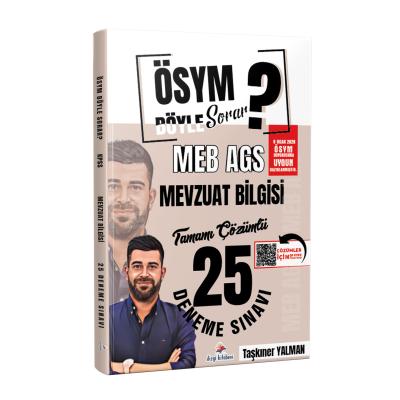 Dizgi Kitap ÖSYM Böyle Sorar 2026 MEB AGS Mevzuat Bilgisi Tamamı Çözümlü 25 Deneme Sınavı Taşkıner Yalman