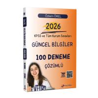 Dizgi Kitap 2026 KPSS ve Tüm Kurum Sınavları Güncel Bilgiler Tamamı Çözümlü 100 Deneme Sınavı Özlem Örel