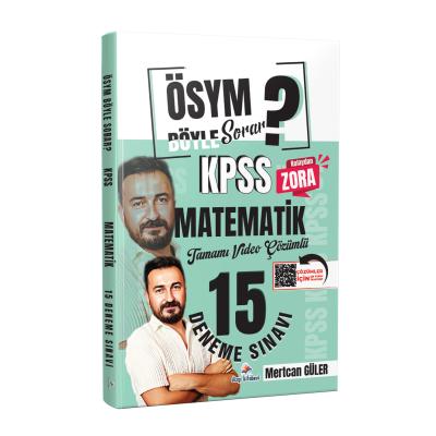 Dizgi Kitap ÖSYM Böyle Sorar 2026 KPSS Matematik Tamamı Video Çözümlü 15 Deneme Sınavı Mertcan Güler