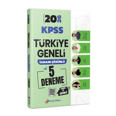 Dizgi Kitap 2026 KPSS Türkiye Geneli Tamamı Çözümlü 5 Deneme Sınavı Enes Eker, Zeki Tuğa