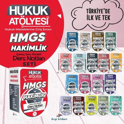 Dizgi Kitap Hukuk Atölyesi HMGS Hakimlik Çıkmış Soru Örnekli Ders Notları Seti