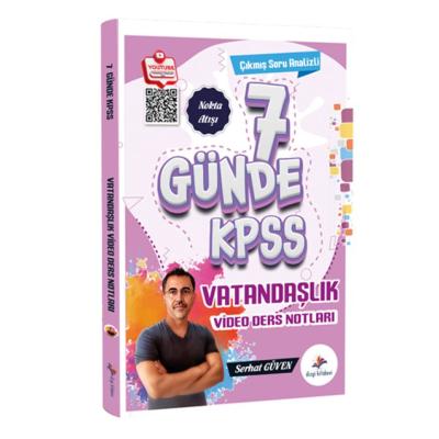 Dizgi Kitap 2026 KPSS 7 Günde Vatandaşlık Çıkmış Soru Analizli Video Ders Notları Serhat Güven
