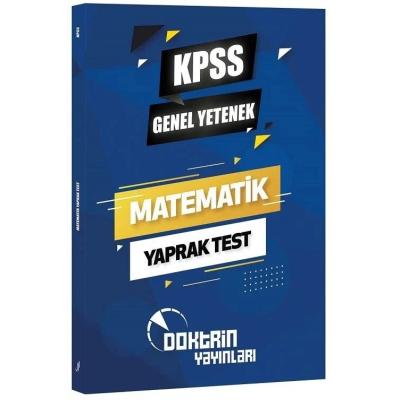 Doktrin Yayınları KPSS Matematik Yaprak Test