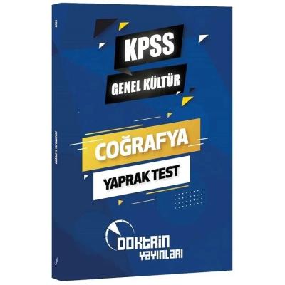 Doktrin Yayınları KPSS Coğrafya Yaprak Test