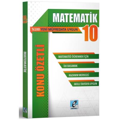 E - Kare Yayınları 10. Sınıf Matematik Konu Özetli Soru Bankası
