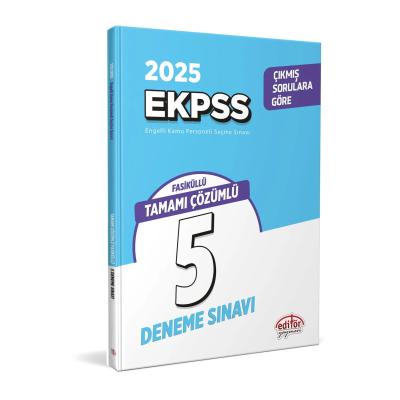 Editör Yayınları 2025 E KPSS Tamamı Çözümlü 5 Deneme Sınavı