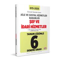 Editör Yayınları 2025 T.C. Aile ve Sosyal Hizmetler Bakanlığı  GYS Şef ve İdari Hizmetler Tamamı Çözümlü 6 Deneme Sınavı 