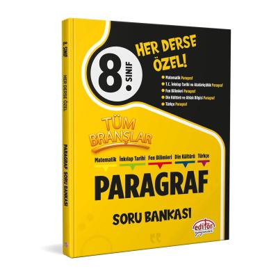 Editör Yayınları LGS 8. Sınıf Tüm Branşlar Paragraf Soru Bankası
