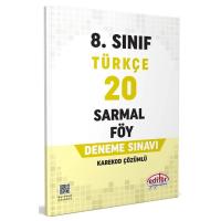 Editör Yayınları Lgs 8. Sınıf Türkçe 20 Sarmal Föy Deneme Sınavı