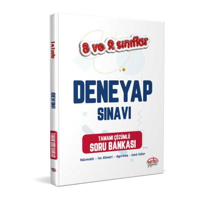 Editör Yayınları 8-9. Sınıf Deneyap Tamamı Çözümlü Soru Bankası