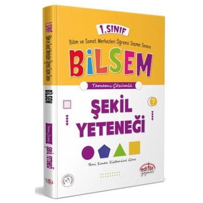 Editör Yayınları 1. Sınıf Bilsem Hazırlık Şekil Yeteneği Tamamı Çözümlü