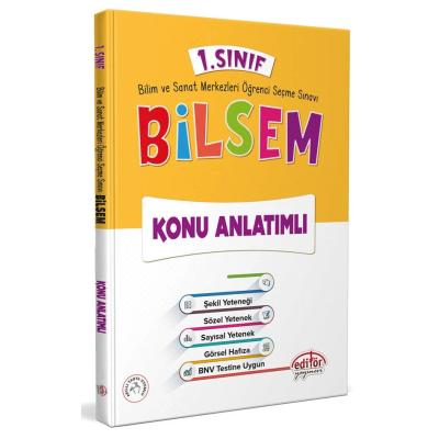Editör Yayınları 1. Sınıf Bilsem Konu Anlatımlı 