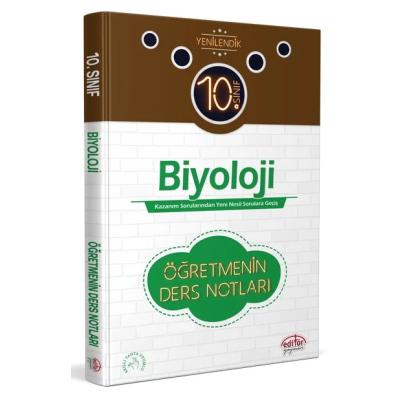 Editör Yayınları 10. Sınıf Biyoloji Öğretmenin Ders Notları