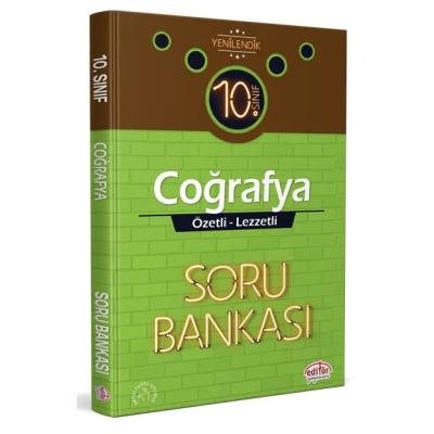 Editör Yayınları 10. Sınıf Coğrafya Özetli Lezzetli Soru Bankası