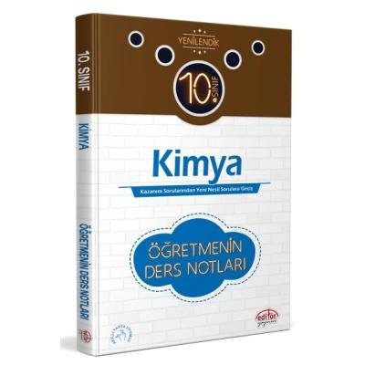 Editör Yayınları 10. Sınıf Kimya Öğretmenin Ders Notları