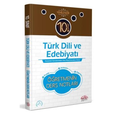 Editör Yayınları 10. Sınıf Türk Dili Ve Edebiyatı Öğretmenin Ders Notları