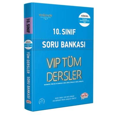 Editör Yayınları 10. Sınıf Vıp Tüm Dersler Soru Bankası Mavi Kitap