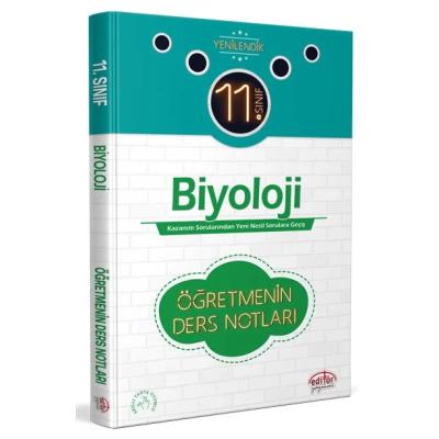 Editör Yayınları 11. Sınıf Biyoloji Öğretmenin Ders Notları