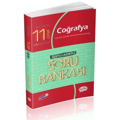 Editör Yayınları 11. Sınıf Coğrafya Özetli Lezzetli Soru Bankası