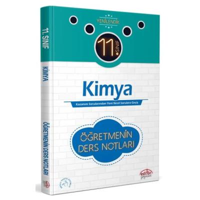 Editör Yayınları 11. Sınıf Kimya Öğretmenin Ders Notları