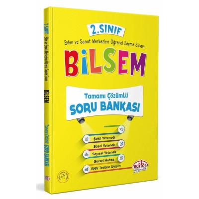 Editör Yayınları 2. Sınıf Bilsem Çözümlü Soru Bankası