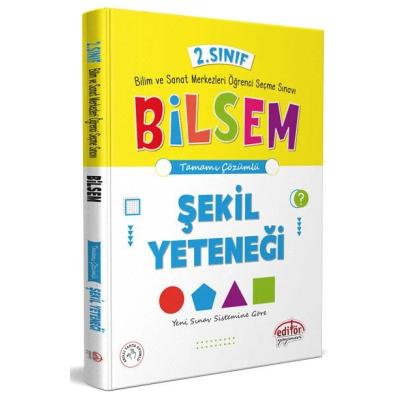 Editör Yayınları 2. Sınıf Bilsem Hazırlık Şekil Yeteneği Tamamı Çözümlü 