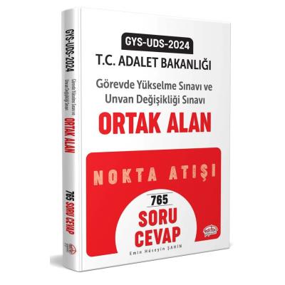 Editör Yayınları 2025 Adalet Bakanlığı GYS-ÜDS Ortak Alan Nokta Atışı Soru-Cevap