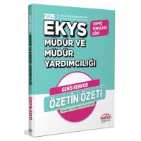 Editör Yayınları 2025 MEB EKYS Müdür ve Müdür Yardımcılığı Özetin Özeti