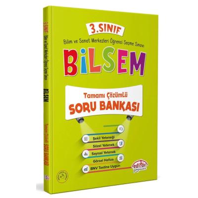 Editör Yayınları 3. Sınıf Bilsem Çözümlü Soru Bankası