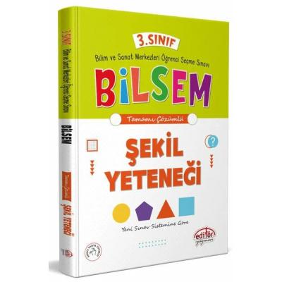 Editör Yayınları 3. Sınıf Bilsem Hazırlık Şekil Yeteneği Tamamı Çözümlü 