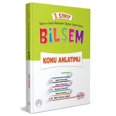 Editör Yayınları 3. Sınıf Bilsem Konu Anlatımlı