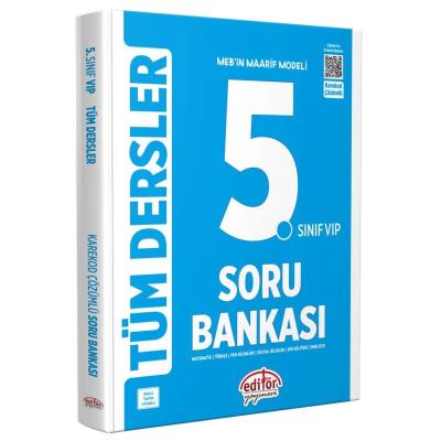 Editör Yayınları 5. Sınıf 2025 VIP Tüm Dersler Soru Bankası