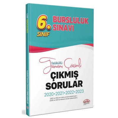 Editör Yayınları 6. Sınıf Bursluluk Sınavı Tamamı Çözümlü Çıkmış Sorular