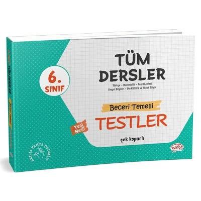 Editör Yayınları 6. Sınıf Tüm Dersler Beceri Temelli Testler