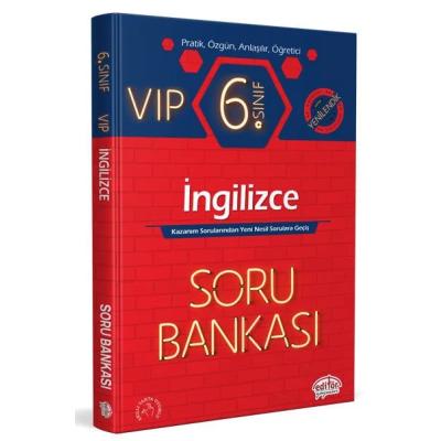 Editör Yayınları 6. Sınıf Vıp İngilizce Soru Bankası
