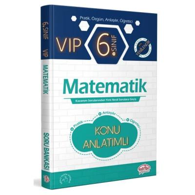 Editör Yayınları 6. Sınıf Vıp Matematik Konu Anlatımlı