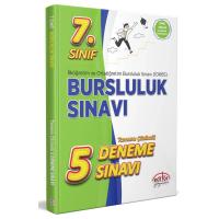Editör Yayınları 7. Sınıf Bursluluk Sınavı Çözümlü 5 Deneme Sınavı