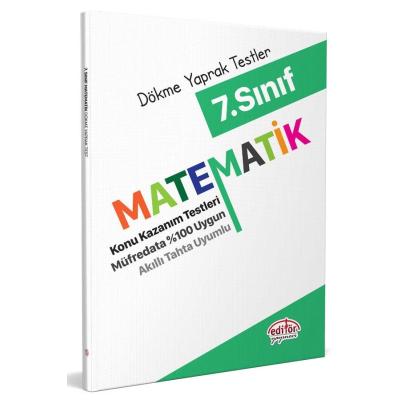 Editör Yayınları 7. Sınıf Matematik Dökme Yaprak Testler