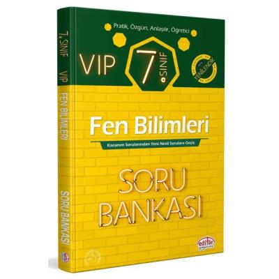 Editör Yayınları 7. Sınıf Vıp Fen Bilimleri Soru Bankası