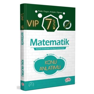 Editör Yayınları 7. Sınıf Vıp Matematik Konu Anlatımlı