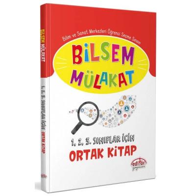 Editör Yayınları Bilsem Mülakat 123. Sınıf İçin Ortak Kitap