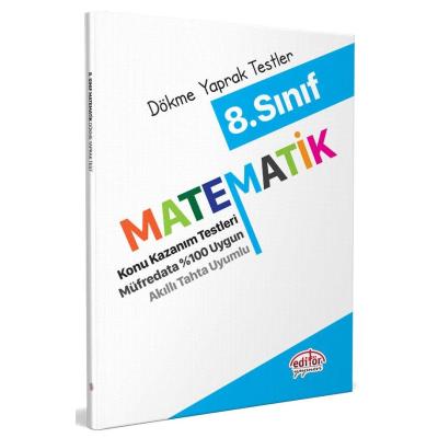 Editör Yayınları Lgs 8. Sınıf Matematik Dökme Yaprak Testler