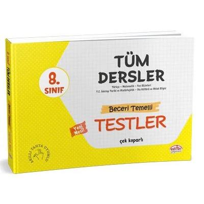 Editör Yayınları Lgs 8. Sınıf Tüm Dersler Beceri Temelli Testler