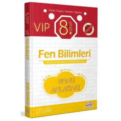 Editör Yayınları Lgs 8. Sınıf Vıp Fen Bilimleri Konu Anlatımlı