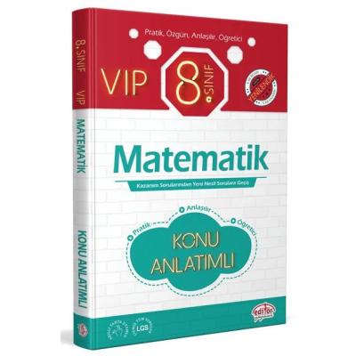 Editör Yayınları Lgs 8. Sınıf Vıp Matematik Konu Anlatımı