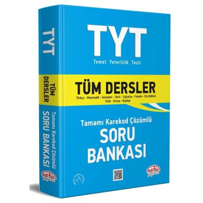 Editör Yayınları TYT Tüm Dersler Soru Bankası - Tamamı Karekod Çözümlü