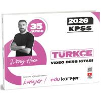 Edu Kariyer Deniz Hoca 2026 KPSS 35 Günde Türkçe Video Ders Kitabı