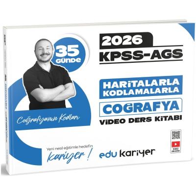 Edu Kariyer Coğrafyanın Kodları 2026 KPSS-AGS 35 Günde Haritalarla Kodlamalarla Coğrafya Video Ders Kitabı