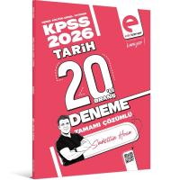 Edu Kariyer Sadettin Hoca 2026 KPSS Tarih 20 Branş Deneme Tamamı Çözümlü